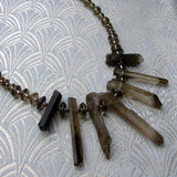 smoky quartz handmade necklace