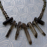 handcrafted smoky quartz necklace design
