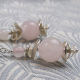 rose quartz beads, pink gemstone beads
