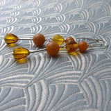 long drop handmade statement earrings gemstone beads