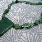 unique green aventurine pendant necklace