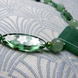 unique handcrafted green necklace
