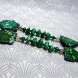 long semi-precious stone necklace design