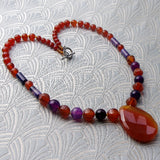 handmade carnelian necklace