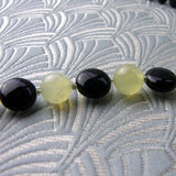 green black semi-precious beads