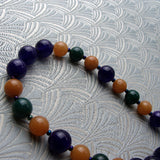 purple amethyst semi-precious necklace