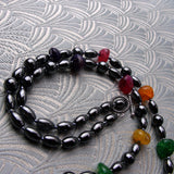 bright bold necklace long chunky design