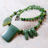 green aventurine necklace uk