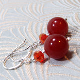 unique handmade semi-precious bead earrings