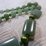 large green aventurine semi-precious beads