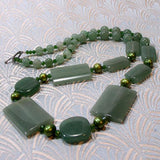 unique semi-precious green aventurine necklace