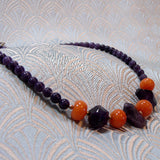 handcrafted amethyst necklace unique design