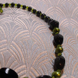 black onyx necklace with pearls