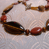 jasper tigers eye semi-precious stone beads