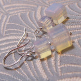 online jewellery sale uk, opal quartz earrings, unique handmade jewellery sale online