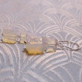 short drop semi-precious stone earrings