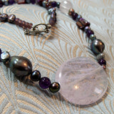 medium length semi-precious quartz necklace