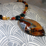 agate necklace handmade jewellery
