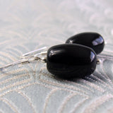 handmade semi-precious black onyx beads