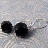 semi-precious black onyx gemstone earrings