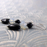 black onyx gemstone earring design