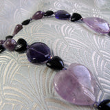 purple semi-precious gemstone beads