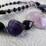 purple crystal beads amethyst gemstones