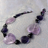purple amethyst gemstone necklace