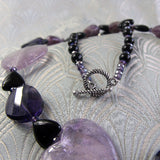 detail for amethyst necklace