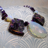 opal quartz pendant necklace