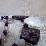 unique semi-precious gemstone necklace