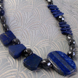lapis lazulie semi-precious gemstone necklace design