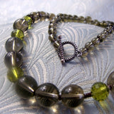 smoky quartz designed necklace