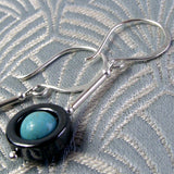 Handmade earrings, semi-precious earrings, drop earrings A165