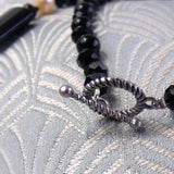 black necklace clasp