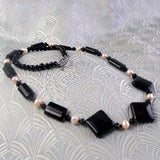black onyx semi-precious stone jewellery