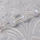 grey earrings uk, unique handmade grey jewellery uk, grey semi-precious sale earring . sale jewellery