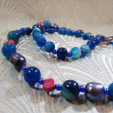 blue agate beads