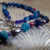 blue semi-precious gemstone beads pearls