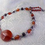 carnelian handmade necklace uk
