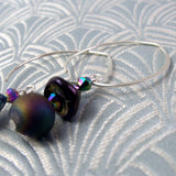 long semi-precious gemstone earrings uk