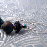 long semi-precious stone jewellery earrings