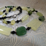handmade long jade necklace uk