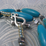 blue turquoise semi-precious beads 