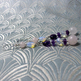 dainty semi-precious stone earrings, delicate semi-precious earrings SE27
