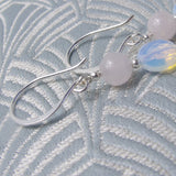 dainty semi-precious stone earrings, delicate semi-precious earrings SE27