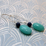 long drop semi-precious quartz earrings