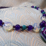 gemstone heart beads