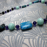 blue purple gemstone beads