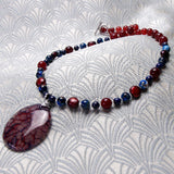 unique semi-precious stone necklace